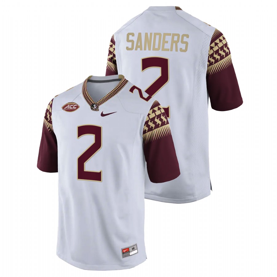 Florida State Seminoles Deion Sanders College Football White Jersey