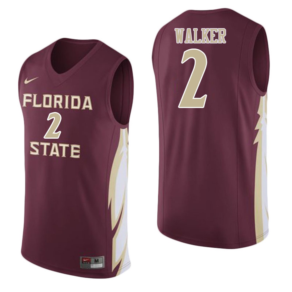 Florida State Seminoles Garnet CJ Walker College College Basketball Jersey