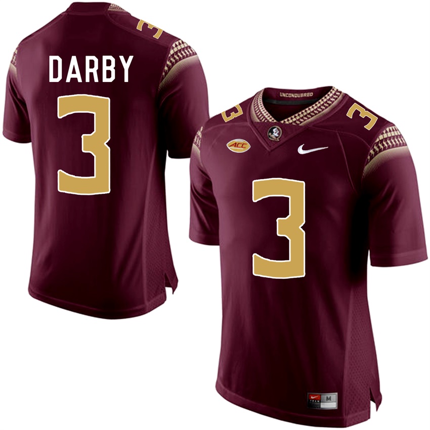 Florida State Seminoles Garnet Ronald Darby College Basketball Jersey