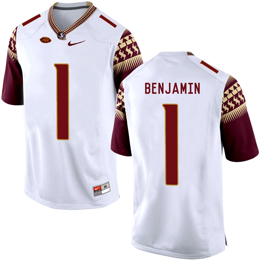 Florida State Seminoles White BKelvin Benjamin College Basketball Jersey