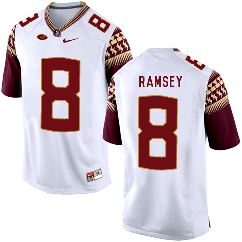Florida State Seminoles White Jalen Ramsey College Basketball Jersey