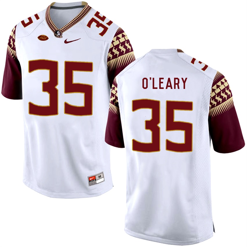 Florida State Seminoles White Nick O'Leary College Basketball Jersey
