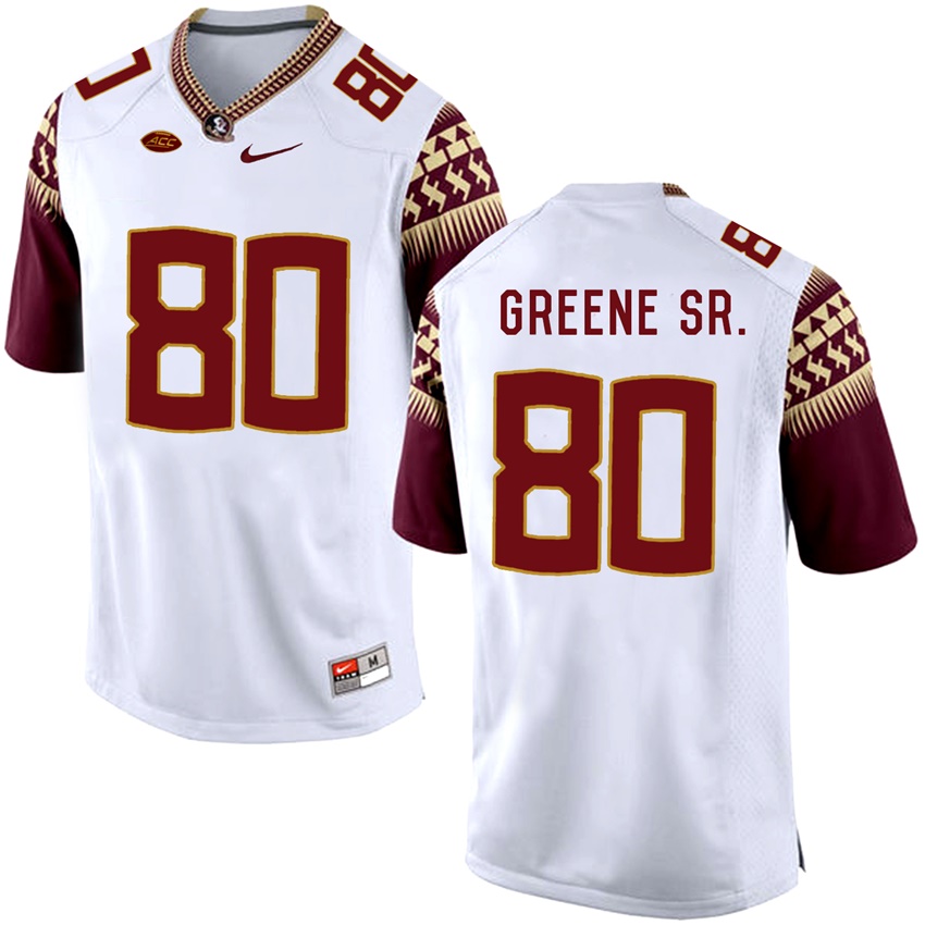 Florida State Seminoles White Rashad Greene Sr. College Basketball Jersey