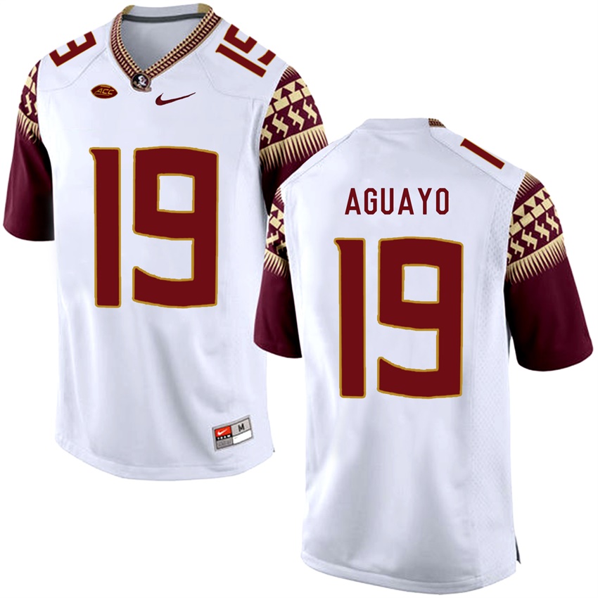 Florida State Seminoles White Roberto Aguayo College Basketball Jersey