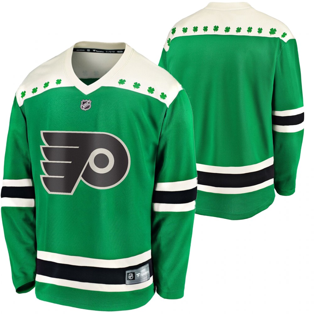Flyers # 2020 St. Patrick's Day Breakaway Jersey Green