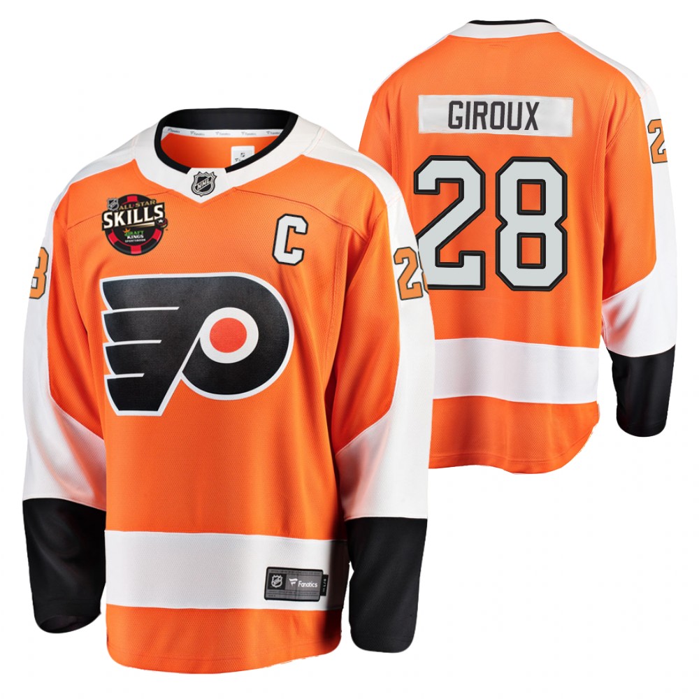 Flyers #28 Claude Giroux Orange 2022 NHL All-Star Skills Jersey