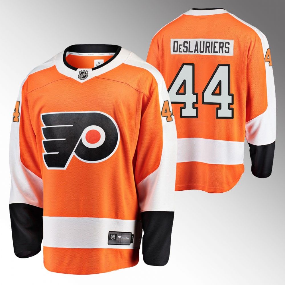 Flyers #44 Nicolas Deslauriers Orange Home Jersey
