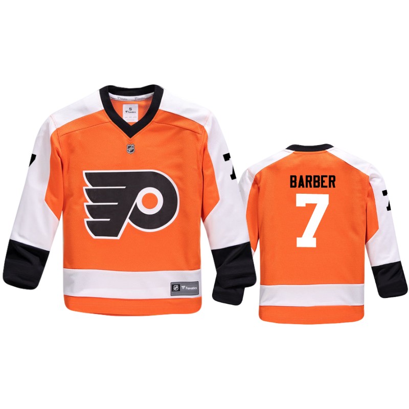 Flyers Bill Barber Orange Replica Player Home Jersey