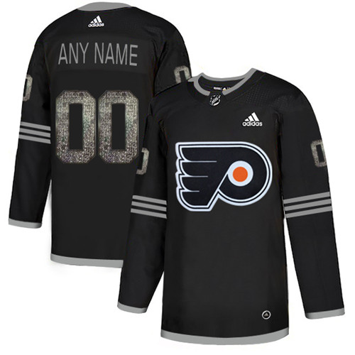 Flyers Black Shadow Logo Print Men's Customized Adidas Jersey