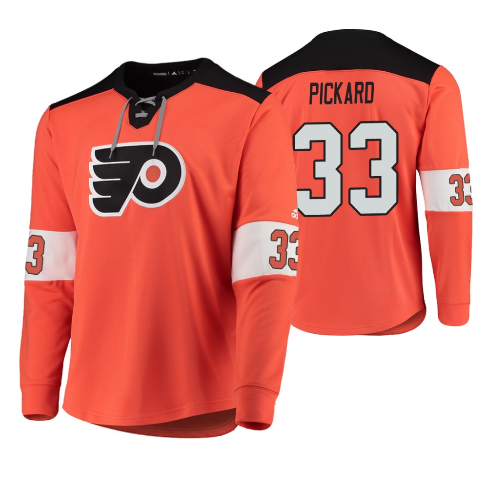 Flyers Calvin Pickard Orange Platinum Jersey