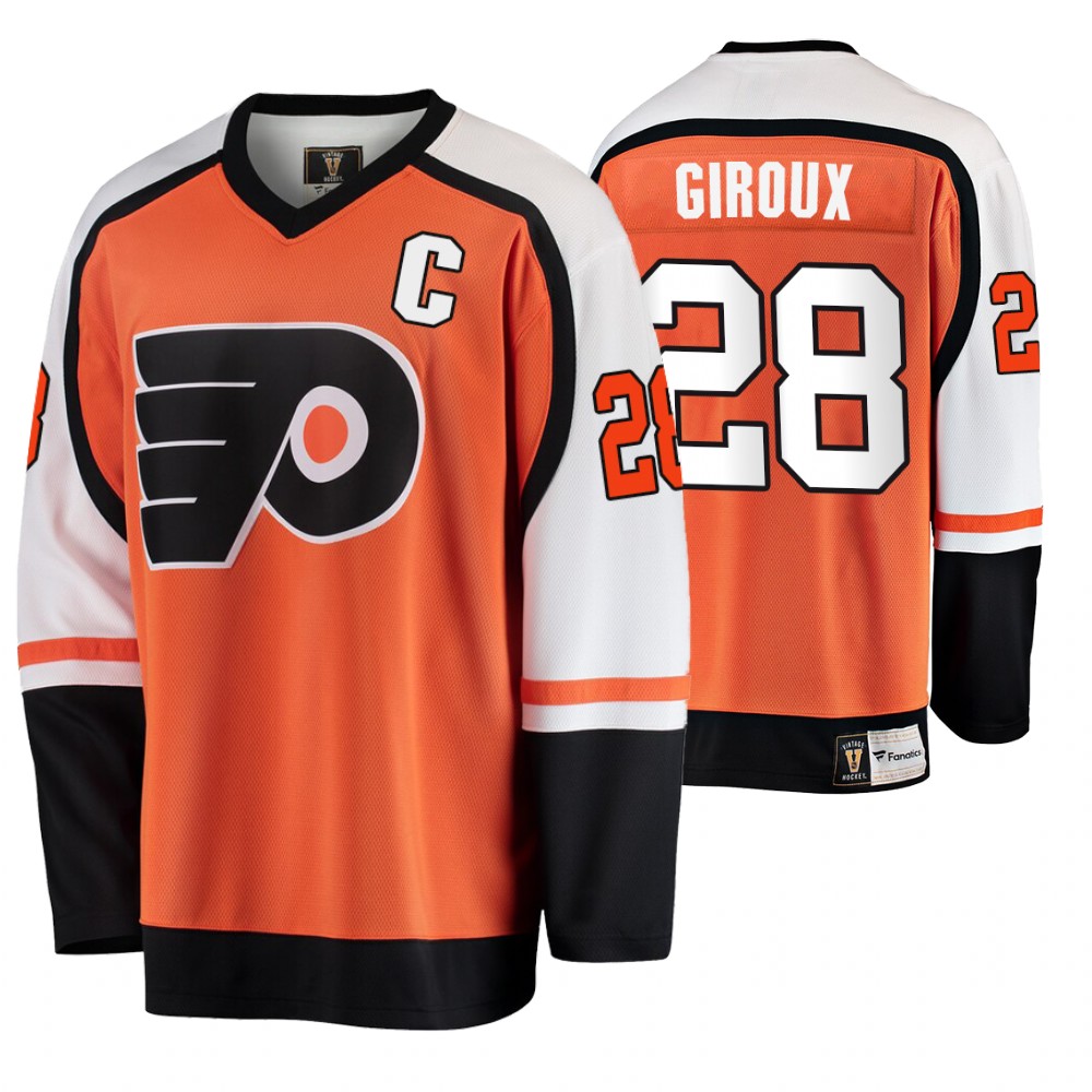 Flyers Claude Giroux Orange Breakaway Player Premier Jersey