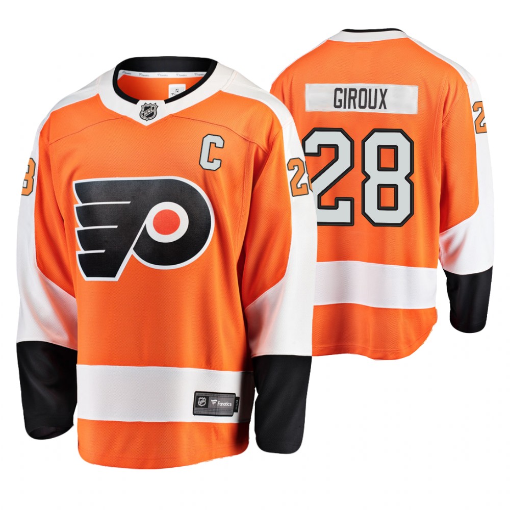Flyers Claude Giroux Orange Fanatics Player Breakaway Jersey