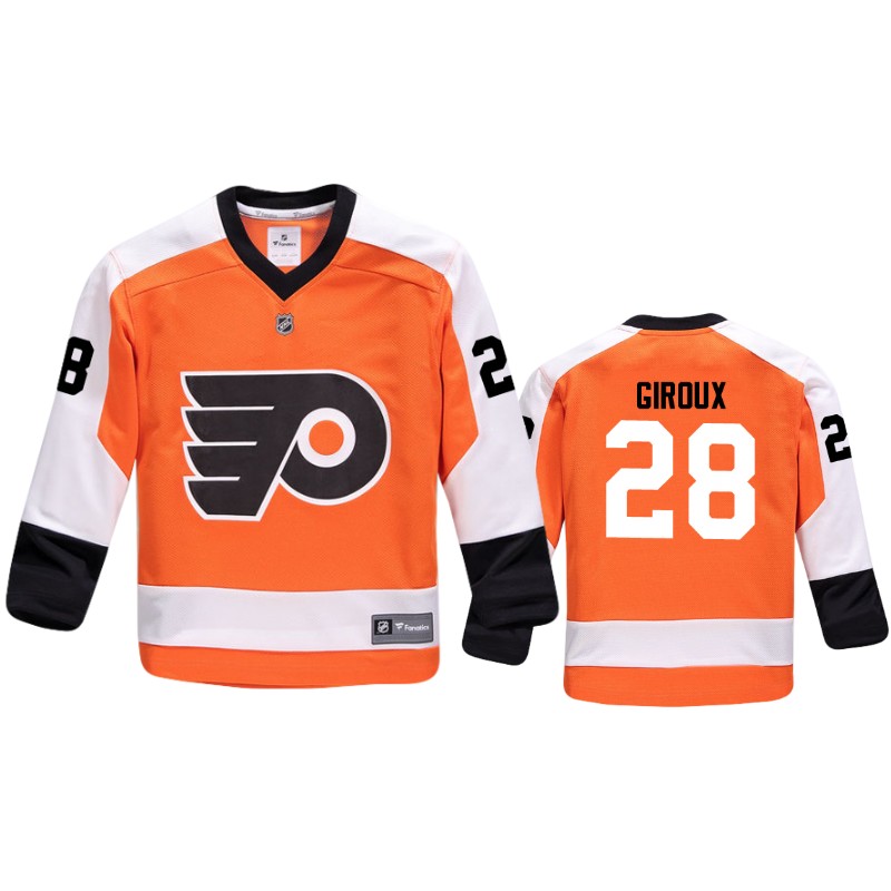 Flyers Claude Giroux Orange Replica Player Home Jersey
