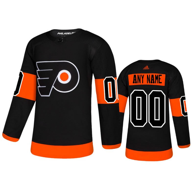 Flyers Custom Black Adidas Authentic Alternate Jersey