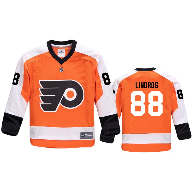 Flyers Eric Lindros Orange Replica Player Home Jersey