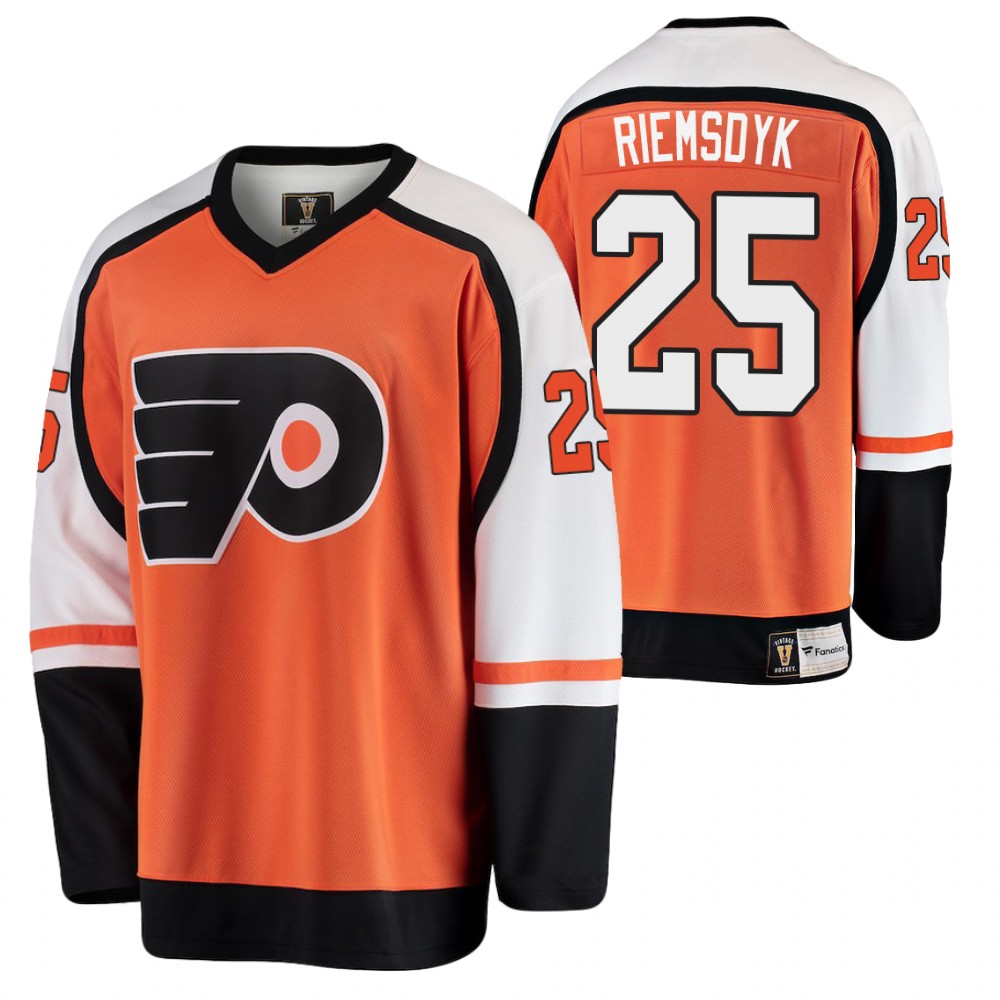 Flyers James van Riemsdyk Orange Premier Player Heritage Jersey
