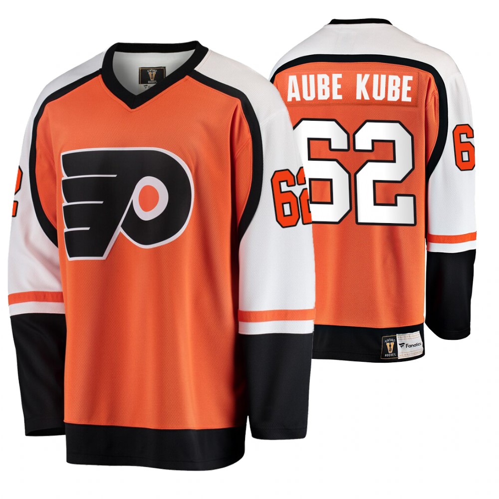 Flyers Nicolas Aube-Kubel Orange Breakaway Player Premier Jersey
