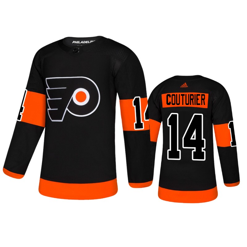 Flyers Sean Couturier Black Adidas Authentic Alternate Jersey