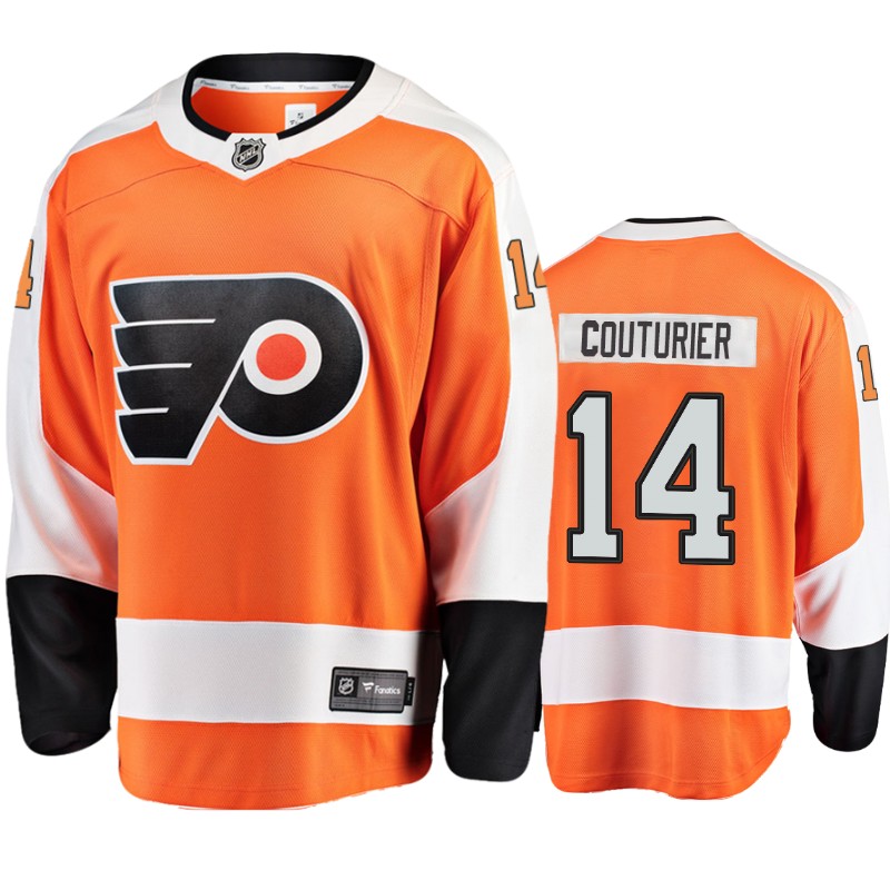 Flyers Sean Couturier Orange Breakaway Home Jersey