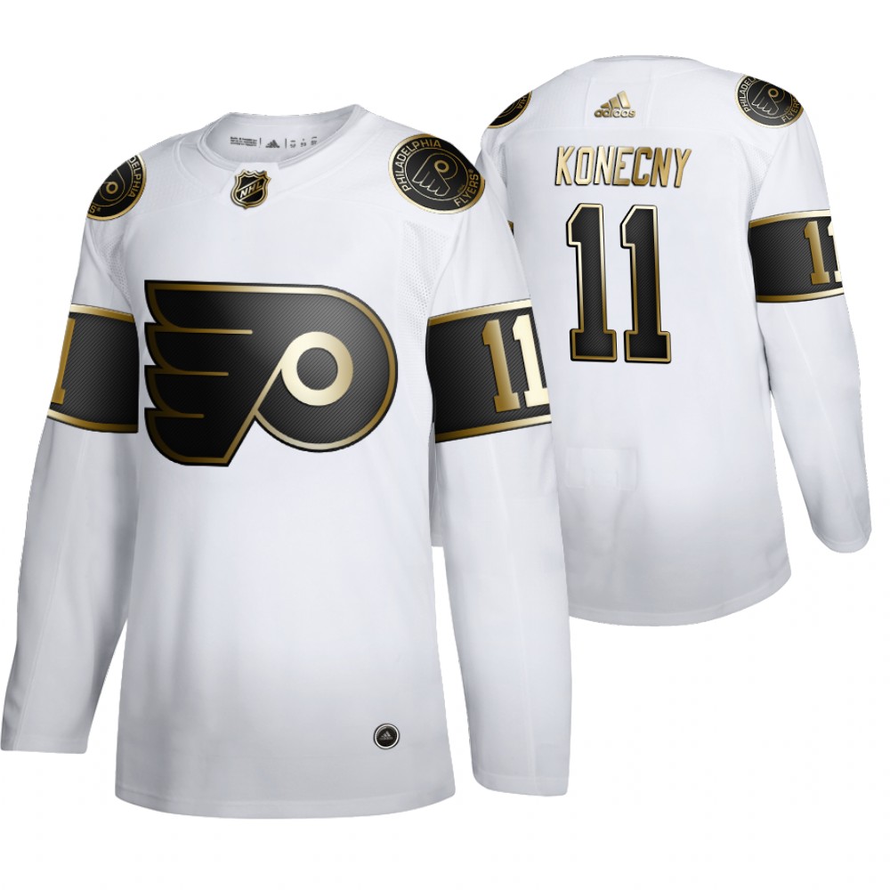 Flyers Travis Konecny Men's Authentic NHL Golden Edition Jersey