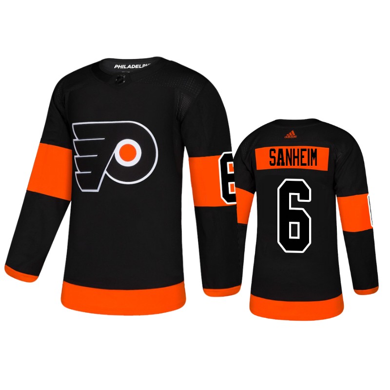 Flyers Travis Sanheim Black Authentic Alternate Jersey
