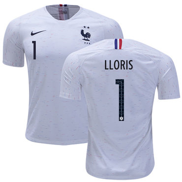 France #1 LLORIS Away Soccer Country Jersey