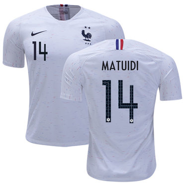 France #14 Matuidi Away Soccer Country Jersey