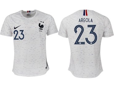 France #23 Areola Away Soccer Country Jersey
