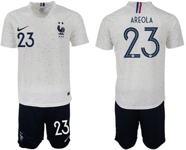 France #23 Areola Away Soccer Country Jersey