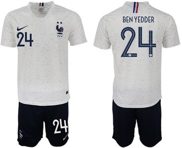 France #24 Ben Yedder Away Soccer Country Jersey
