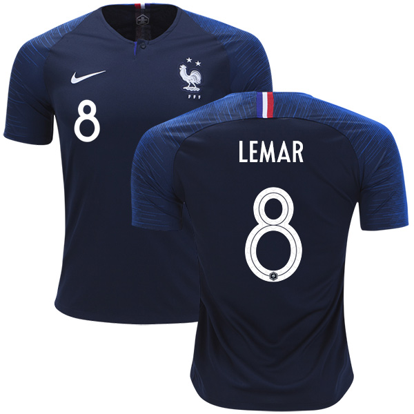 France #8 Lemar Home Soccer Country Jersey