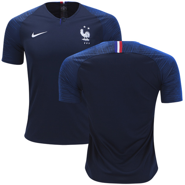 France Blank Home Soccer Country Jersey