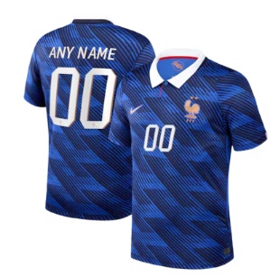 France National Team Nike 2026 Home Stadium Replica Custom Jersey - Blue