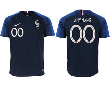 France Personalized Home Soccer Country Jersey