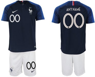 France Personalized Home Soccer Country Jersey
