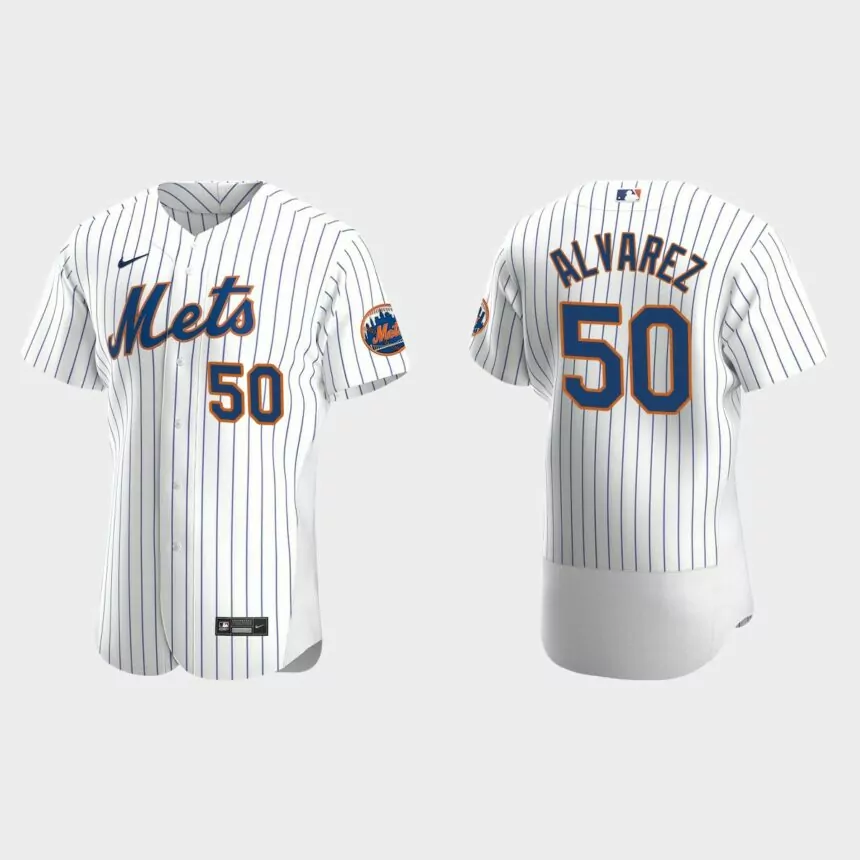 Francisco Alvarez New York Mets Authentic Home Jersey – White