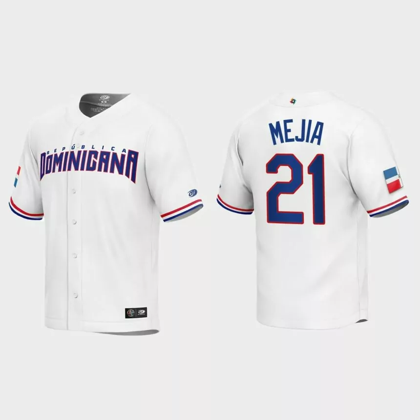 Francisco Mejia Dominican Republic Baseball 2023 World Baseball Classic Replica Jersey – White