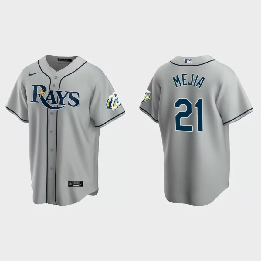 Francisco Mejia Tampa Bay Rays 25th Anniversary Replica Jersey – Gray