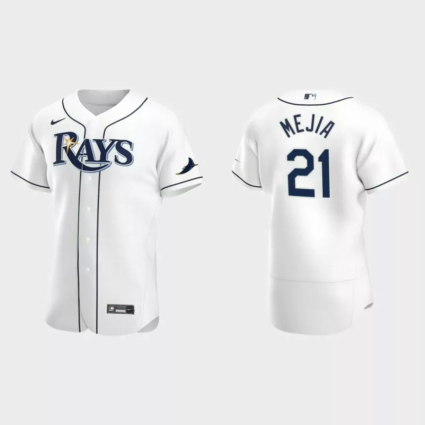 Francisco Mejia Tampa Bay Rays Authentic Home Jersey – White