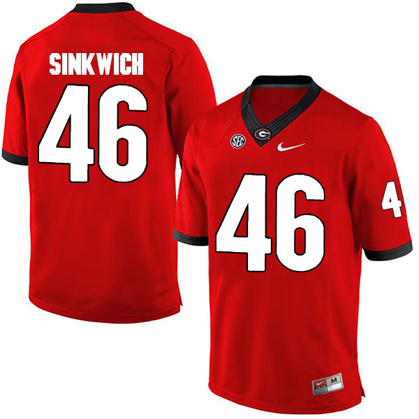 Frank Sinkwich Georgia Bulldogs Men's Jersey - #46 NCAA Red Limited Home