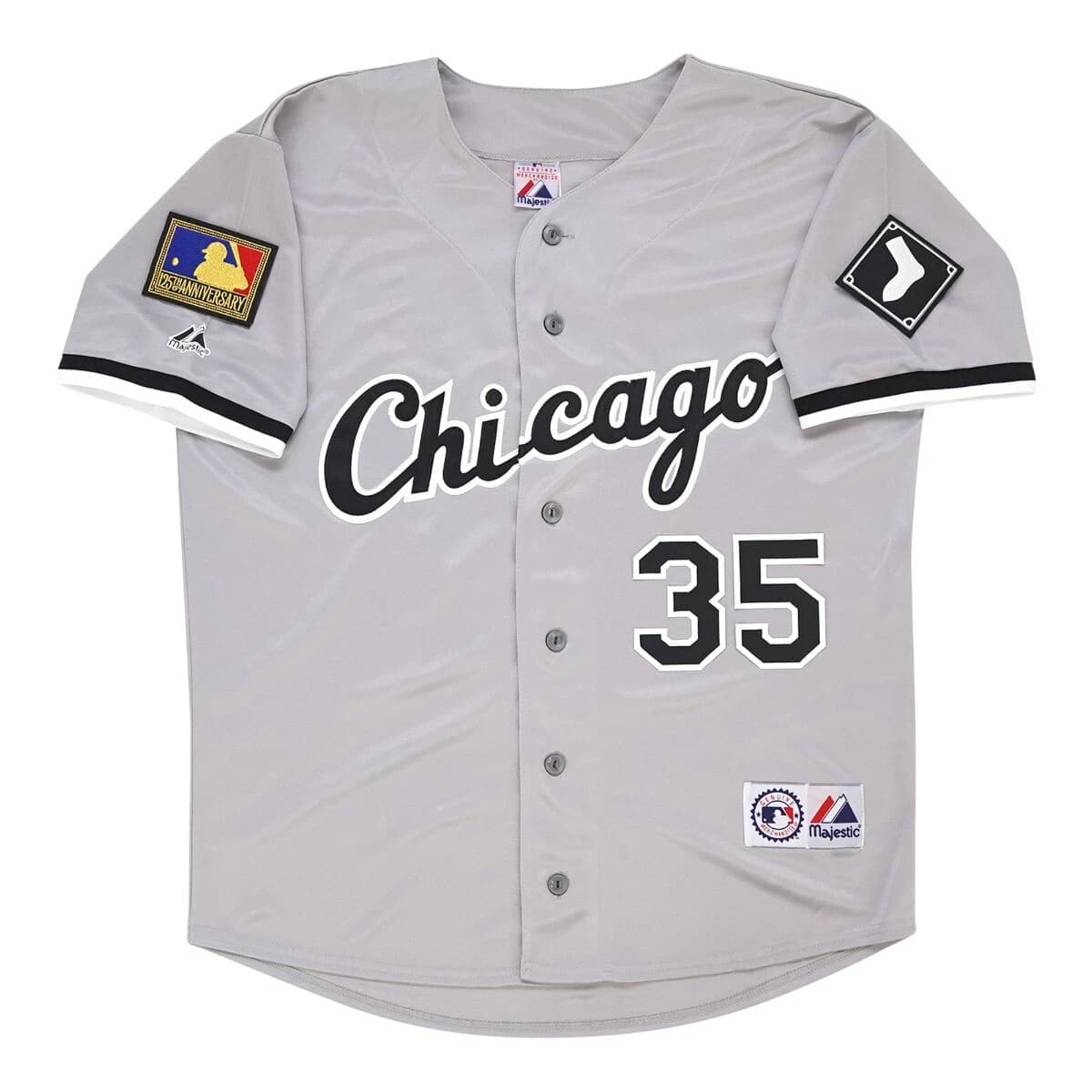 Frank Thomas 1994 Chicago White Sox Grey Road 125th Anniv Jersey Men's