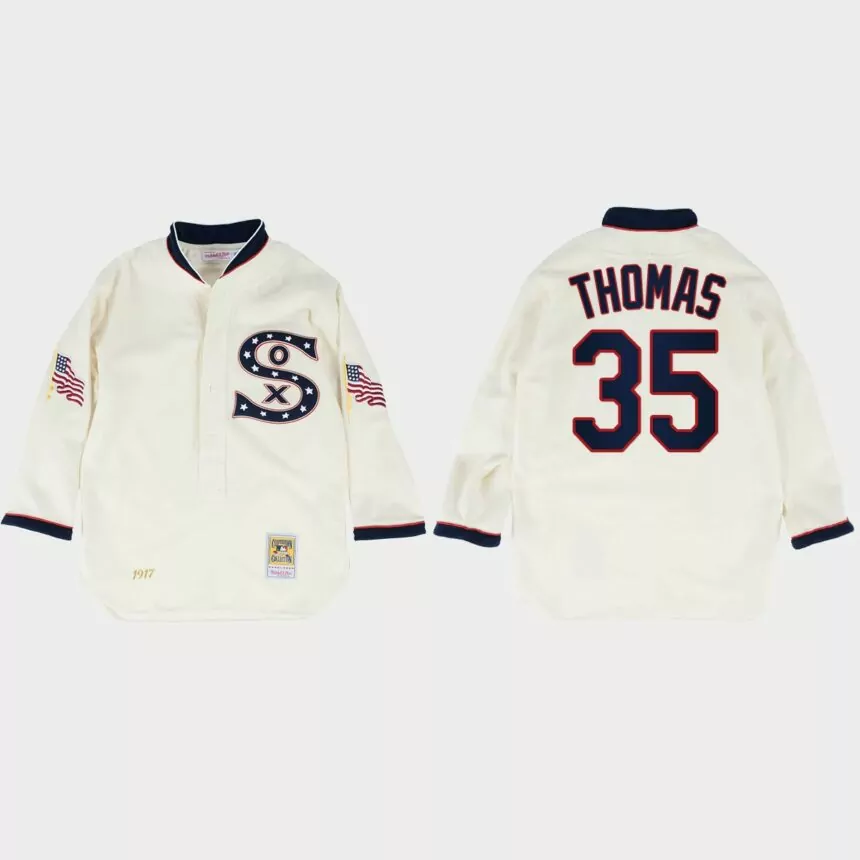 Frank Thomas Chicago White Sox 1917 Authentic Jersey – White