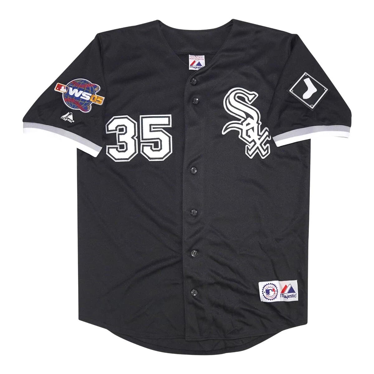 Frank Thomas Chicago White Sox 2005 World Series Alt Black Men's  Jersey