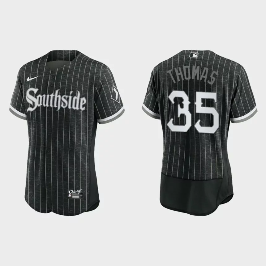 Frank Thomas Chicago White Sox 2021 City Connect Authentic Jersey – Black