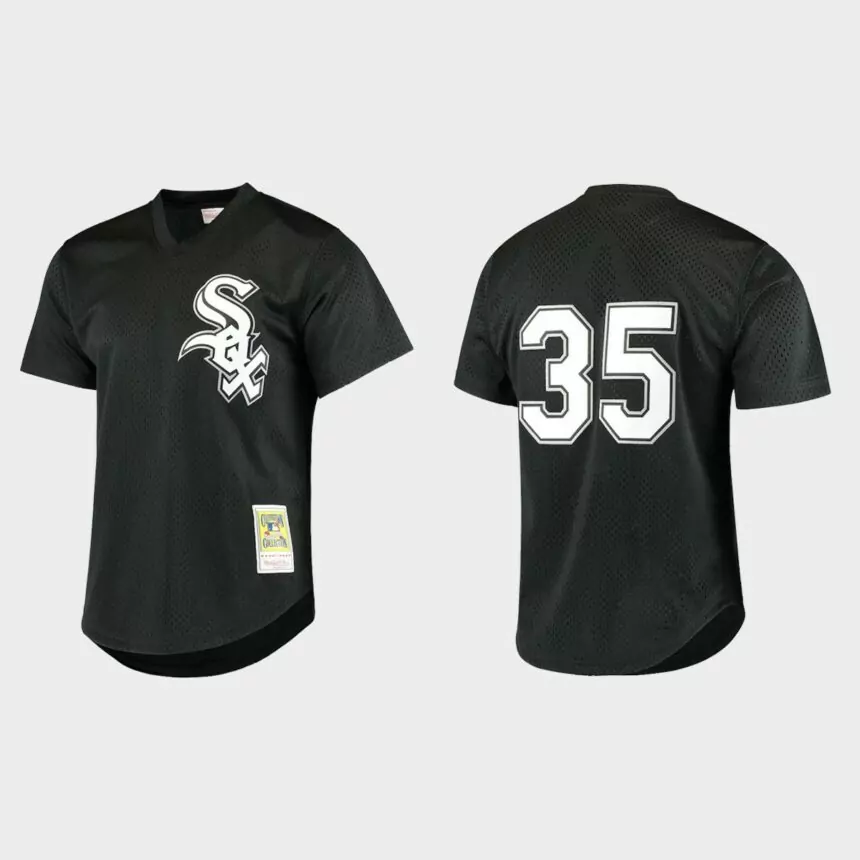 Frank Thomas Chicago White Sox Cooperstown Collection Mesh Batting Practice Jersey – Black