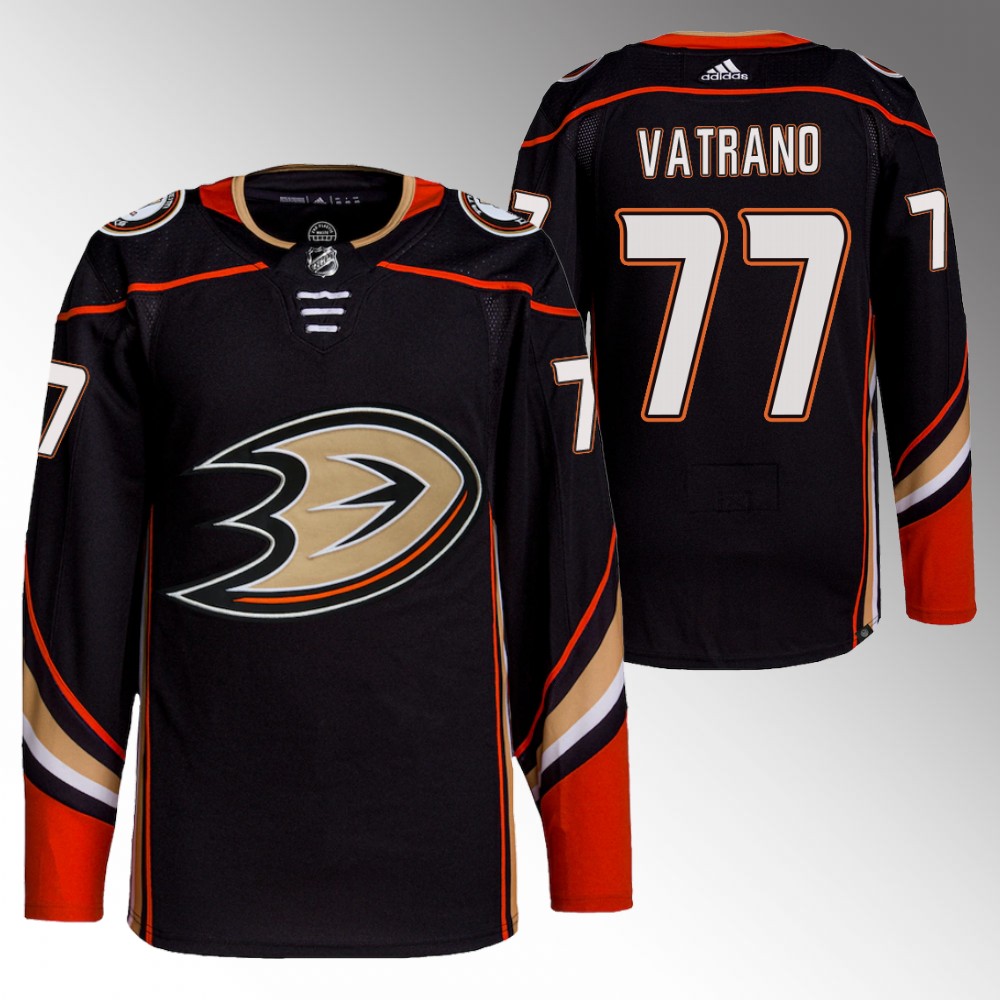 Frank Vatrano 2022 Anaheim Ducks Black Primegreen Authentic Home Jersey