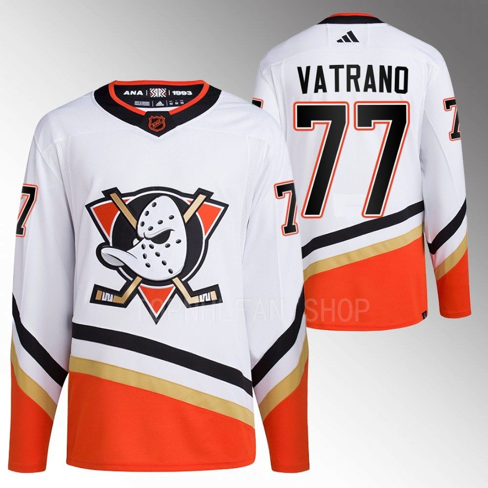Frank Vatrano Anaheim Ducks Reverse Retro 2.0 Authentic Primegreen White 2022 Jersey
