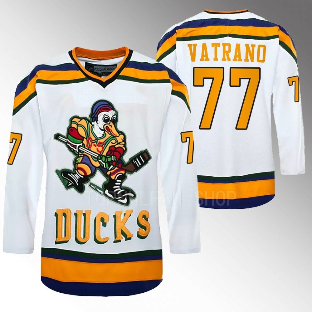 Frank Vatrano Ducks The Mighty Ducks Jersey White ice Hockey