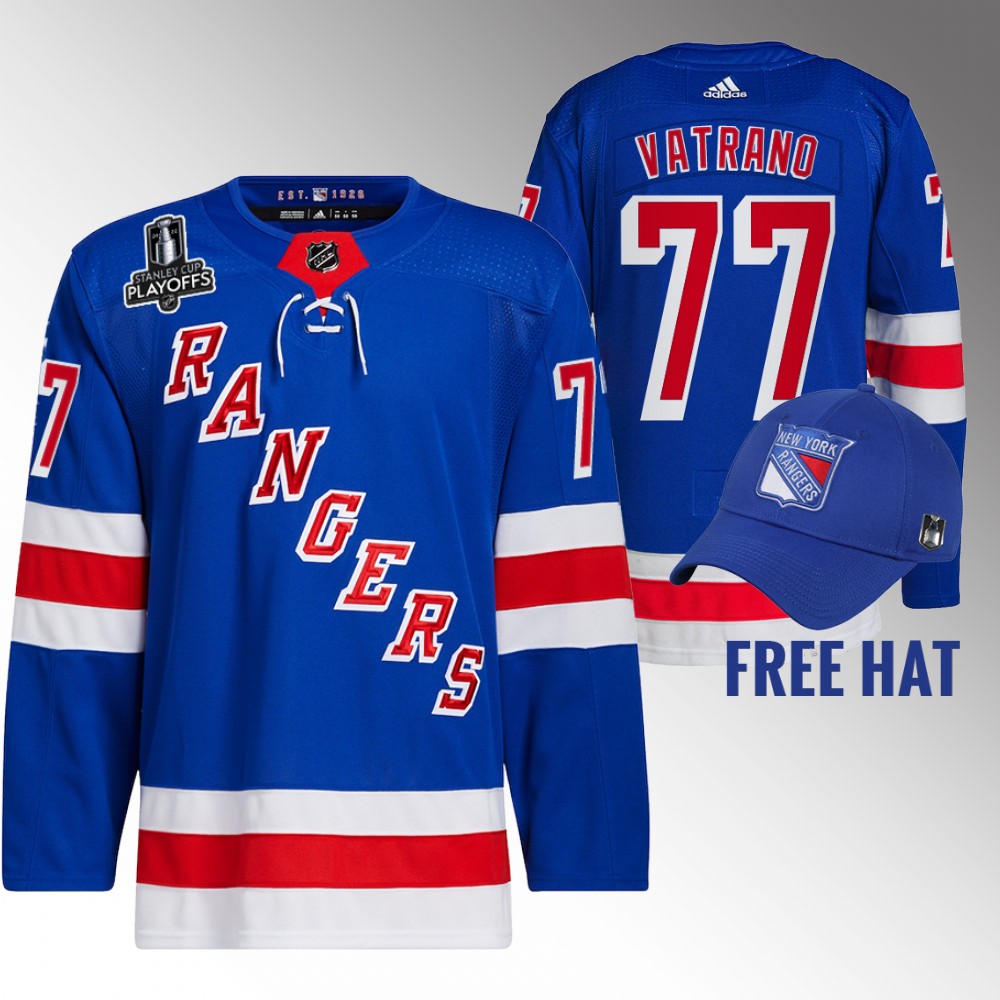 Frank Vatrano New York Rangers Royal 2022 Metropolitan Division Champions Authentic Jersey