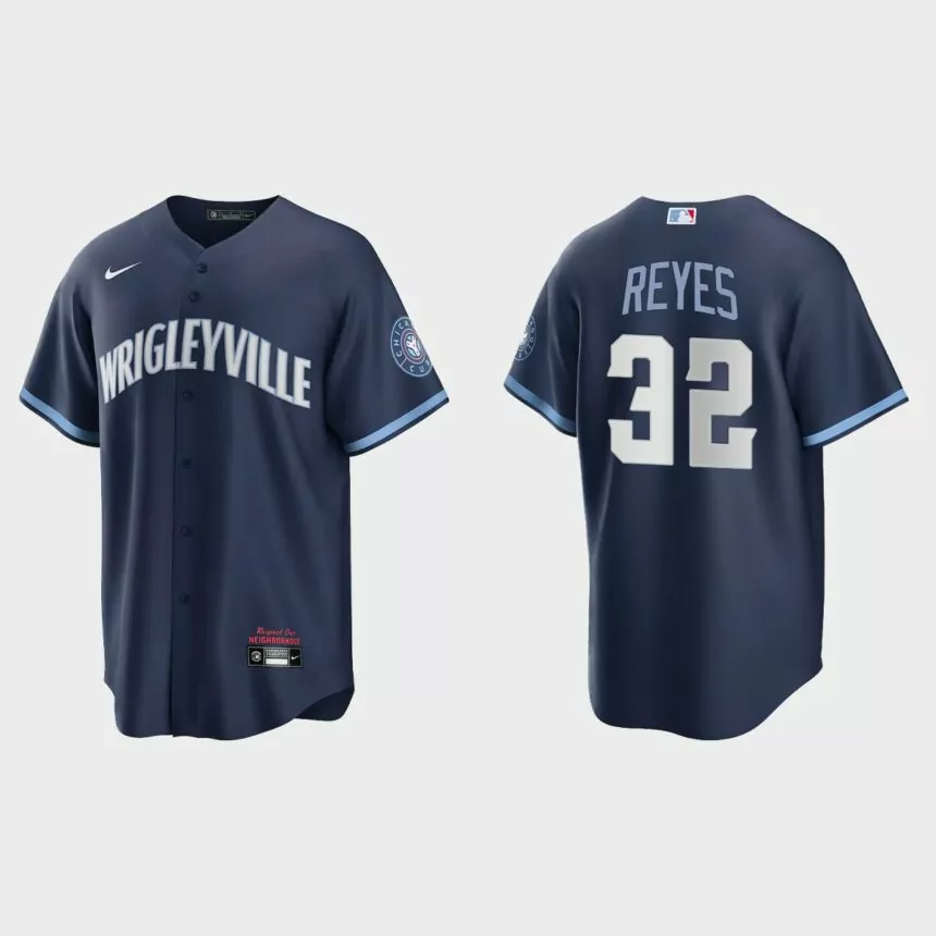 Franmil Reyes Chicago Cubs City Connect Replica Jersey – Navy